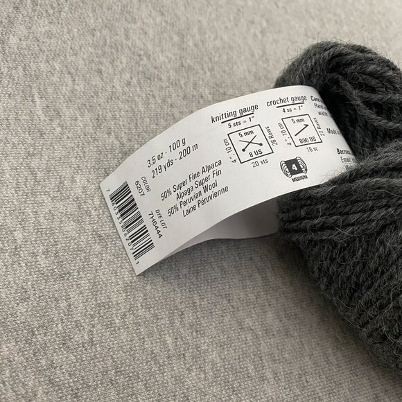 NWT Berroco Ultra Alpaca Colour 6207 Salt & Pepper Lot of 1 - Picture 8 of 9